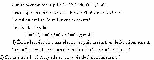 Partie B : Électrolyse